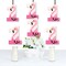 Big Dot of Happiness 1st Birthday Pink Flamingo - One Shaped Decorations DIY Tropical First Birthday Party Essentials - Set of 20